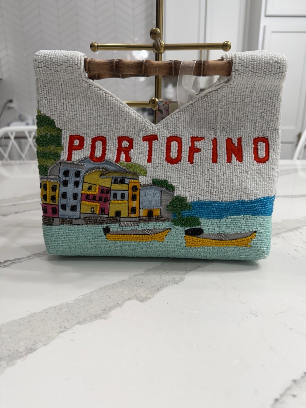 Portofino Beaded Handbag – Handmade Statement Bag 🇮🇹✨